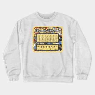 Chromatic Scale Guitar Notes Crewneck Sweatshirt